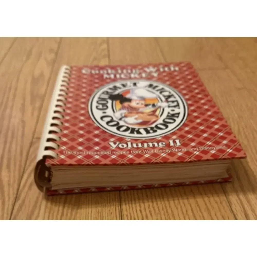 Vintage DISNEY Cooking with Mickey Mouse Gourmet COOKBOOK Vol II Park Recipes